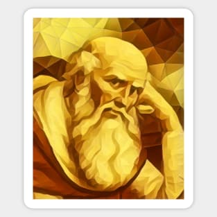 St. Jerome Golden Portrait | St. Jerome Artwork 9 Sticker